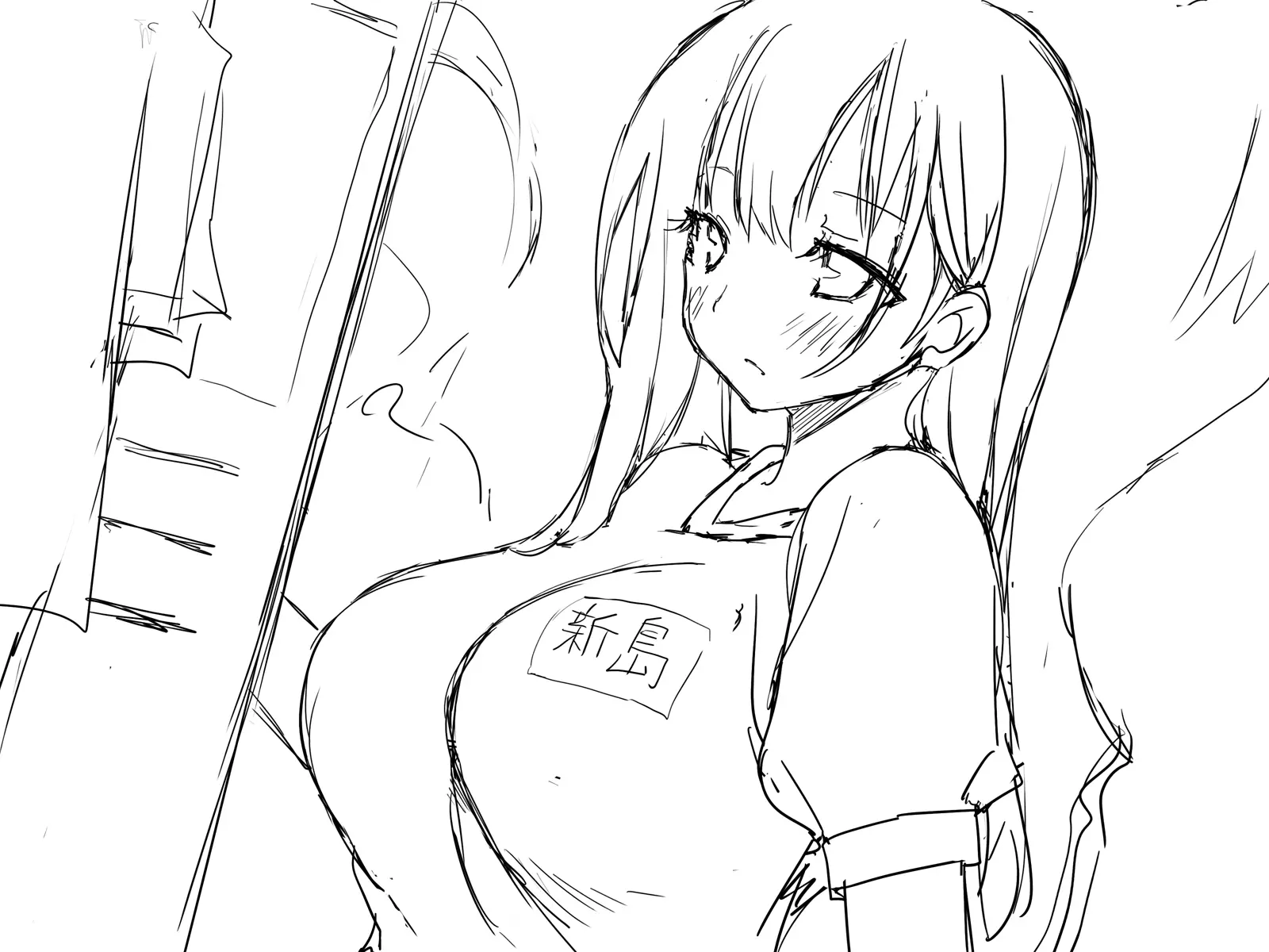 Kanojo Ga Aitsu Ni Sareta Koto_Rough Sketch